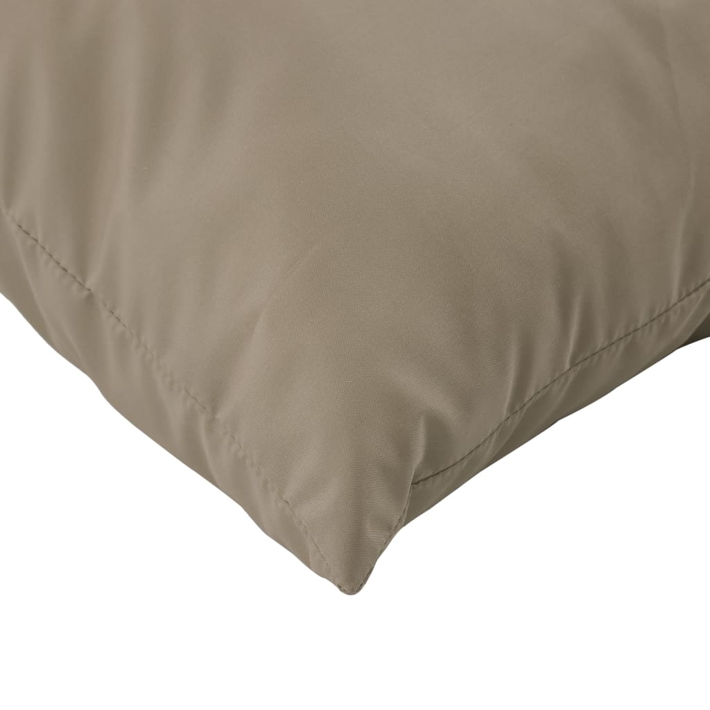 Palettenkissen 3-tlg. Taupe Stoff