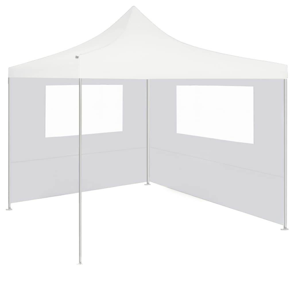 Pavillon-Seitenwand mit Fenstern 6x2 m Creme