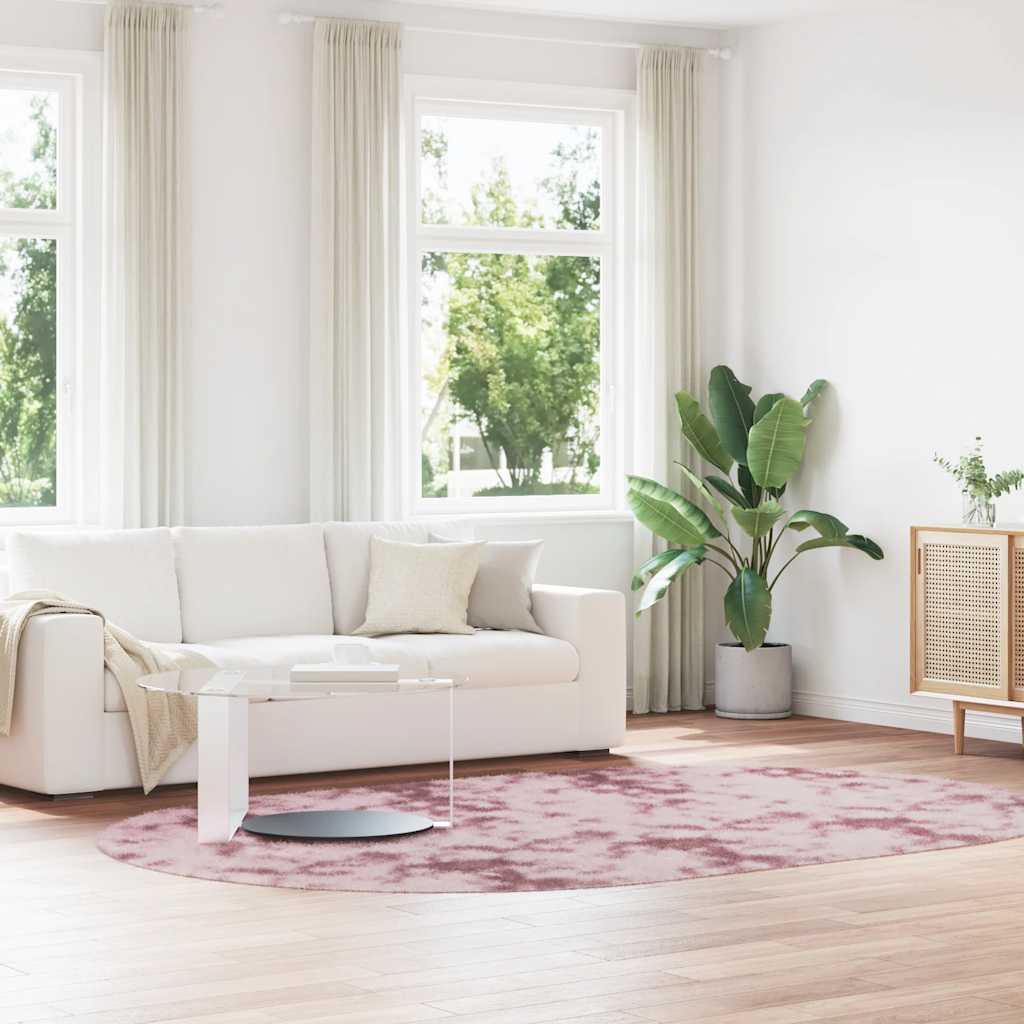 Teppich Shaggy Hochflor NAVARRA Beige 60x100 cm Polyester