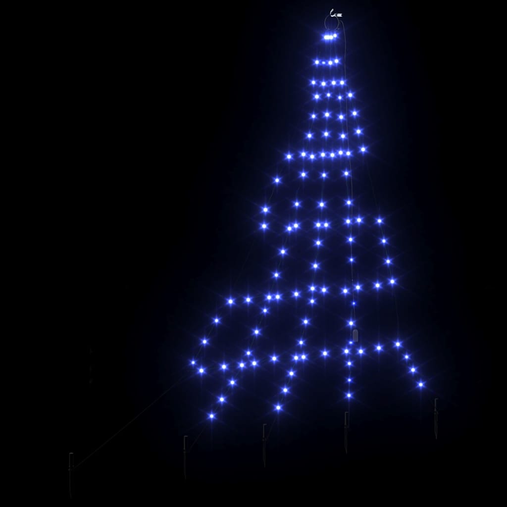 LED Weihnachtsbaum mit Erdspießen Warmes Weiß 182 cm Metall