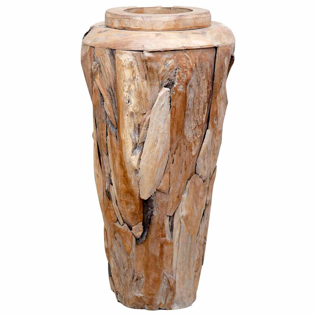 Deko-Vase 40 x 100 cm Massivholz Teak
