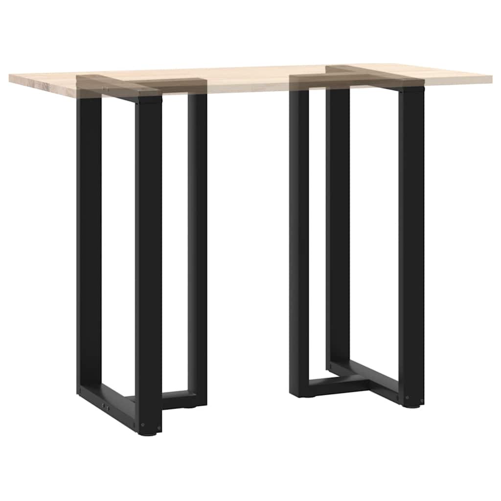 Couchtischbeine T-Form 2 Stk. Schwarz 30x25x(30-31) cm Stahl