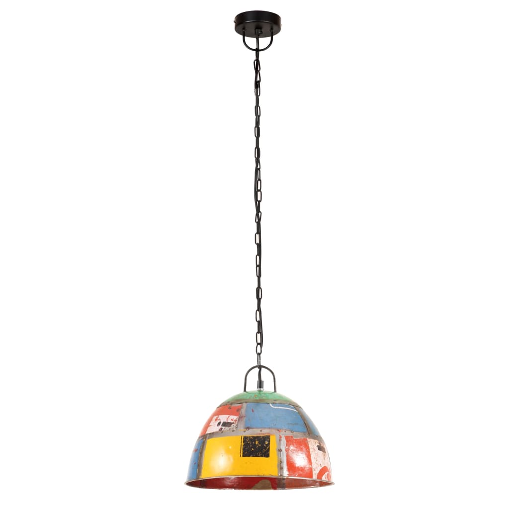 Hängelampe Vintage Industriestil 25 W Silbern Rund 31 cm E27
