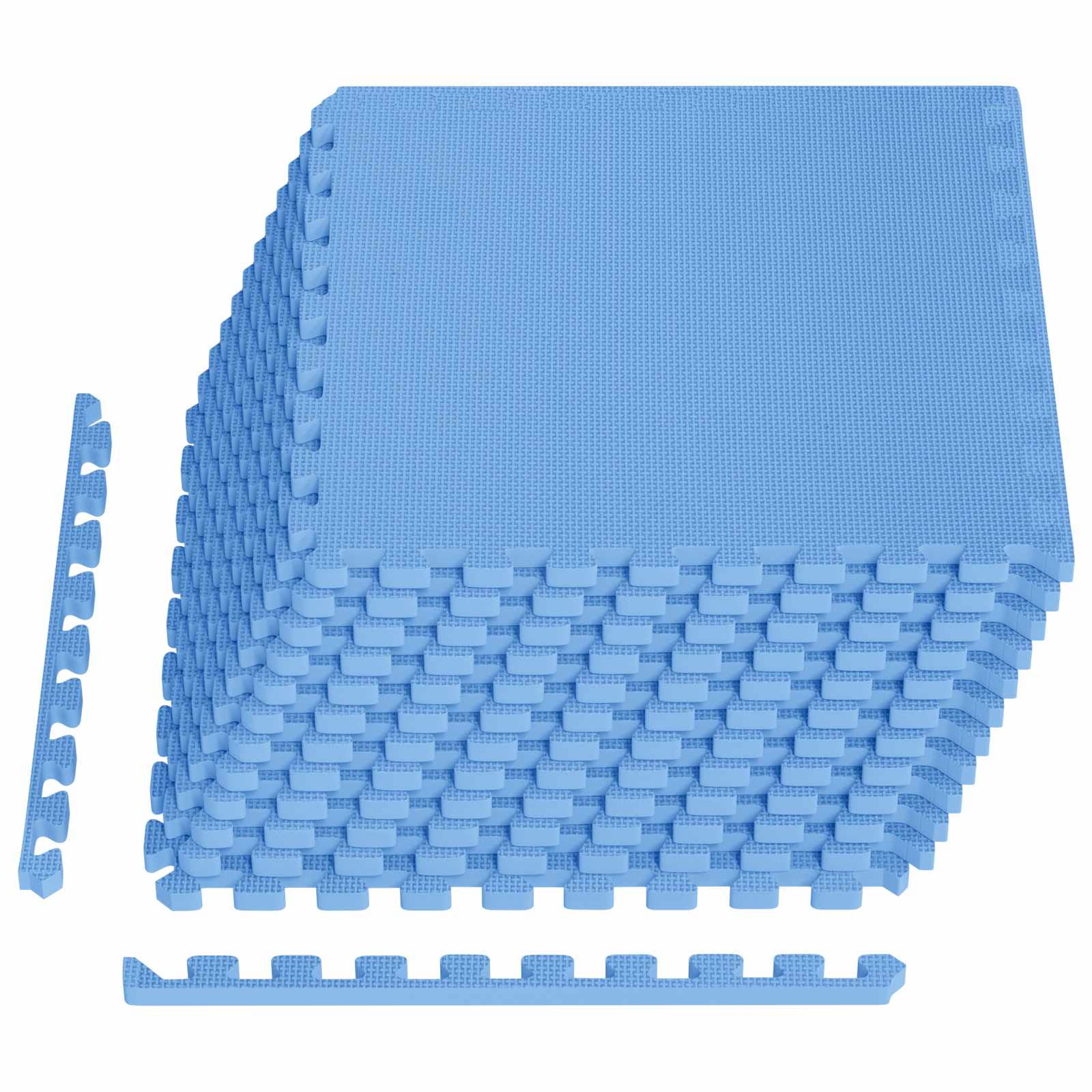 Pool Bodenteppich 6 pcs Schwarz 2,16 ㎡ EVA-Schaum