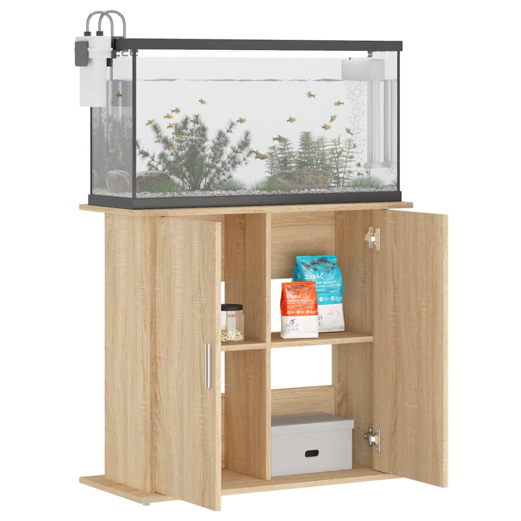 Aquariumständer Weiß 81x36x73 cm Holzwerkstoff