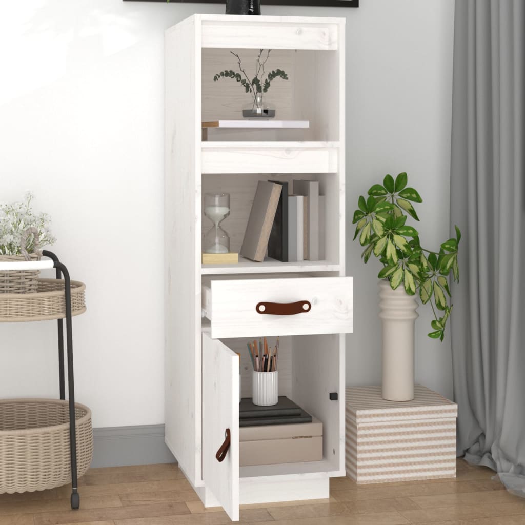 Highboard 34x40x108,5 cm Massivholz Kiefer