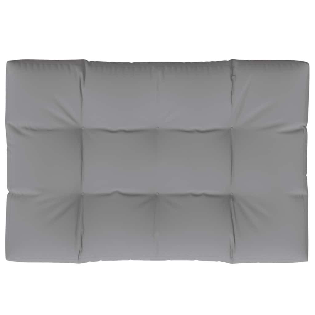 Palettenkissen 50x50x12 cm Grau Stoff