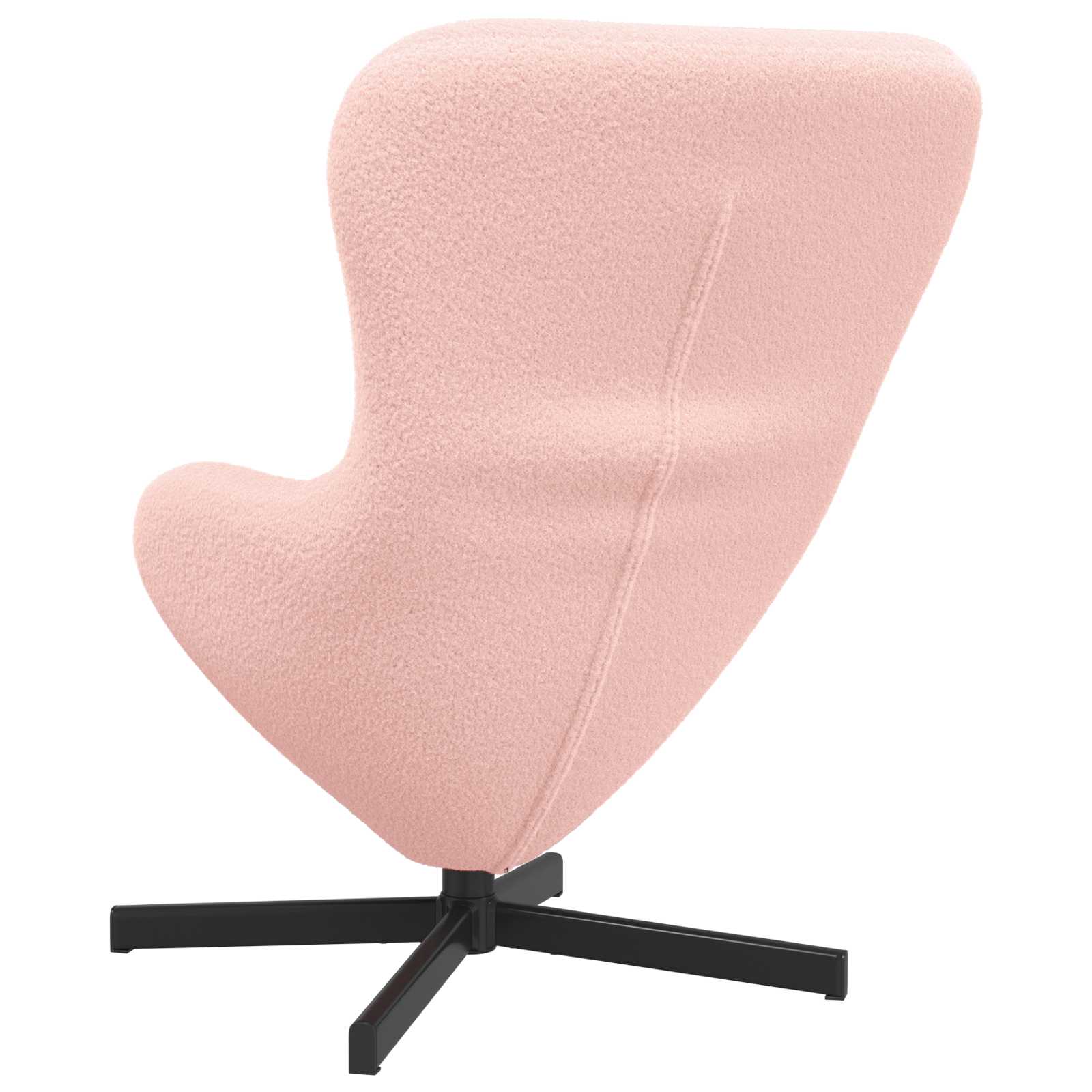 Eiersessel Hellgrau 63 x 73 x 90 cm Stoff
