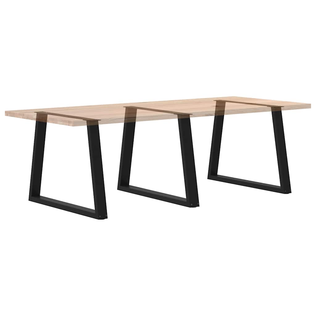 Couchtischbeine V-Form 2 Stück Schwarz 30x(30-31,3) cm Stahl