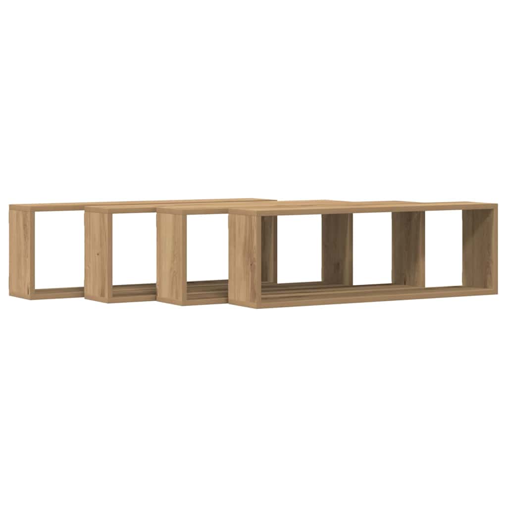 Würfelregale 2 Stk. Weiß 30x15x30 cm