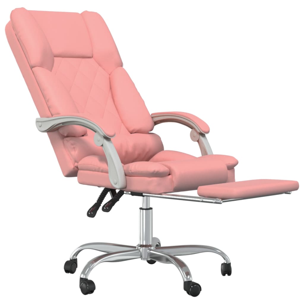 Bürostuhl mit Massagefunktion Schwarz Kunstleder