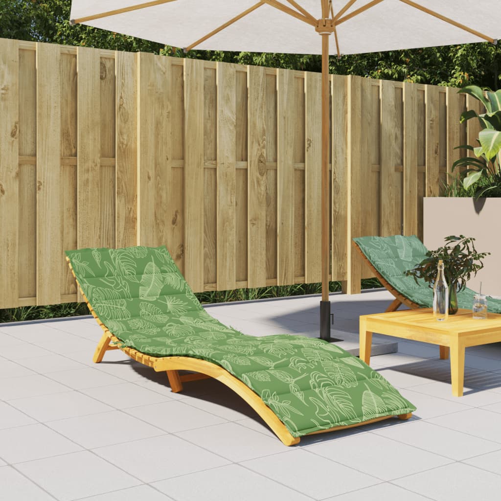 Liege-Kissen Blatt Blattmuster 200 x 70 x 3 cm Oxford-Stoff