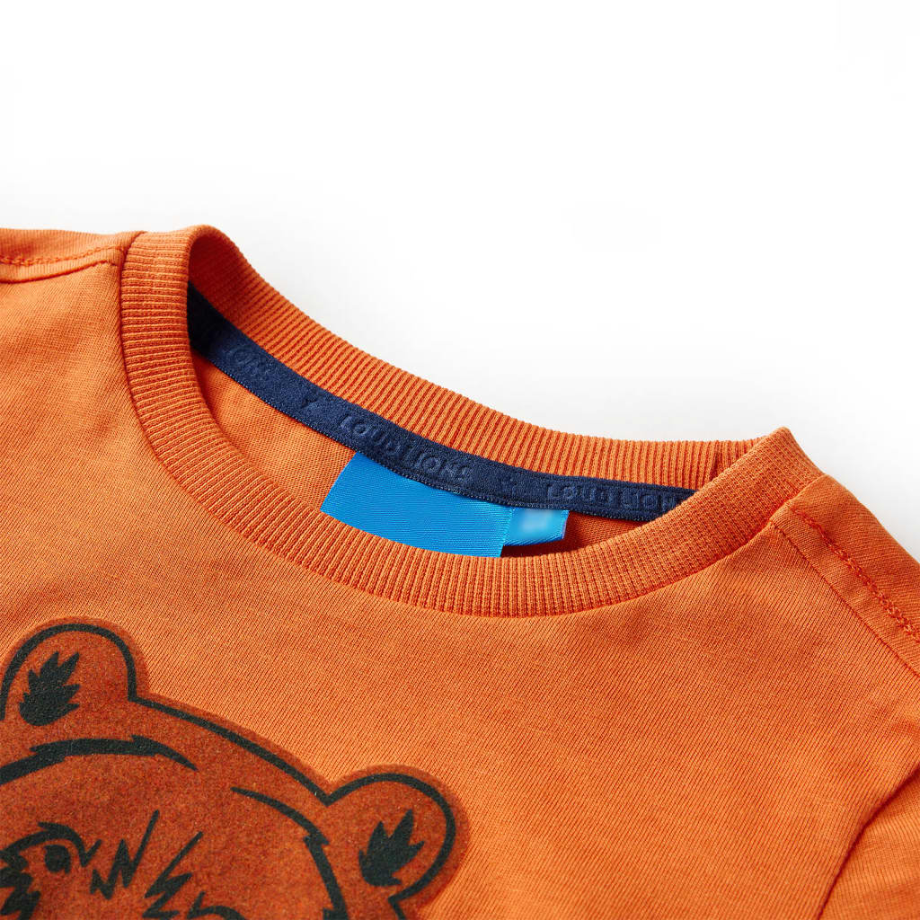 Kinder-Langarmshirt Marineblau 92