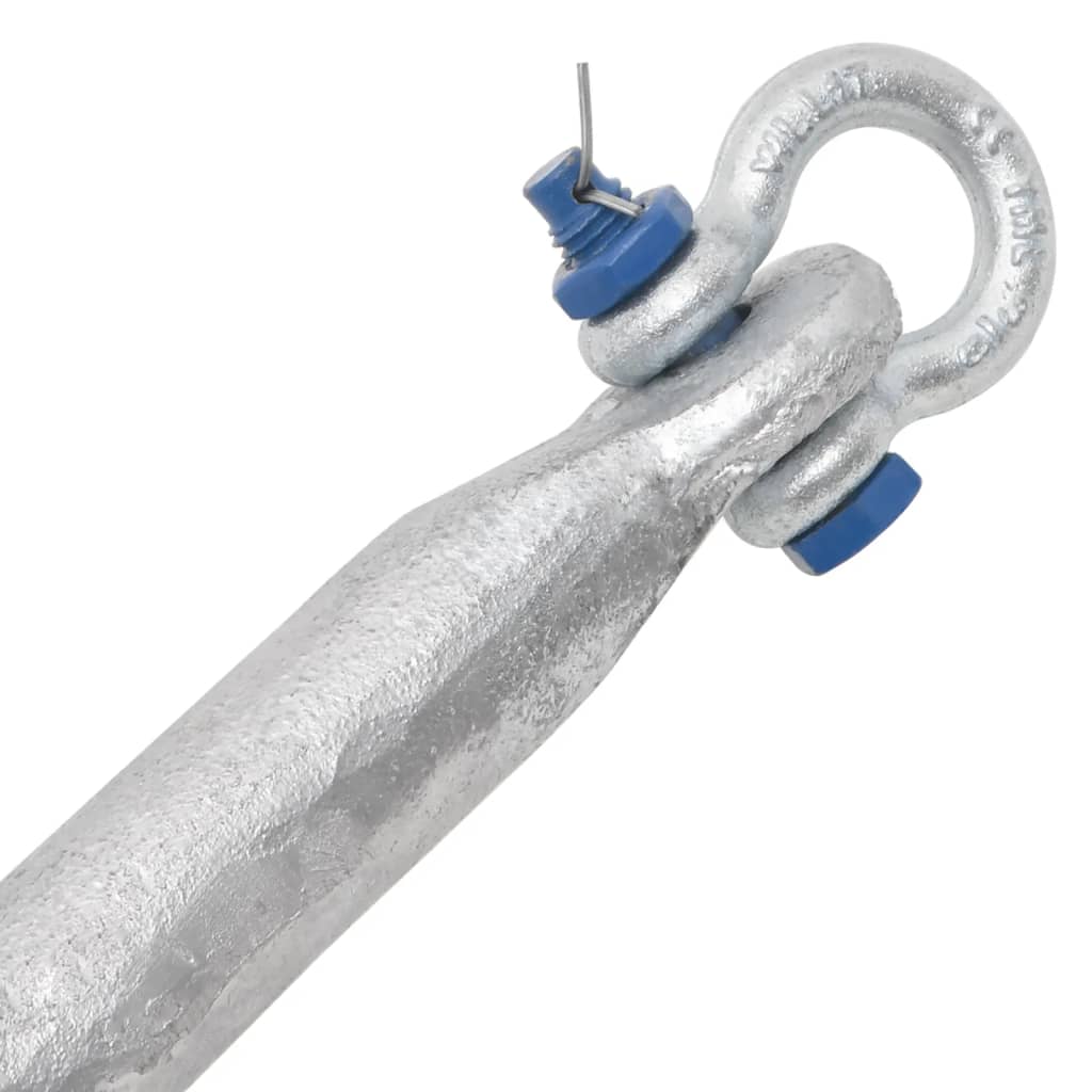 Klappanker Silber 0,7 kg Feuerverzinktes Gusseisen