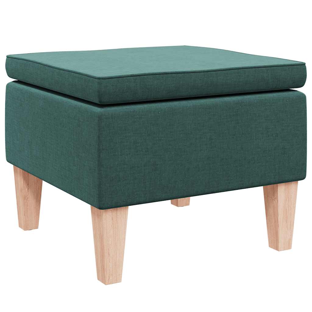 Hocker mit Holzbeinen Weinrot Stoff
