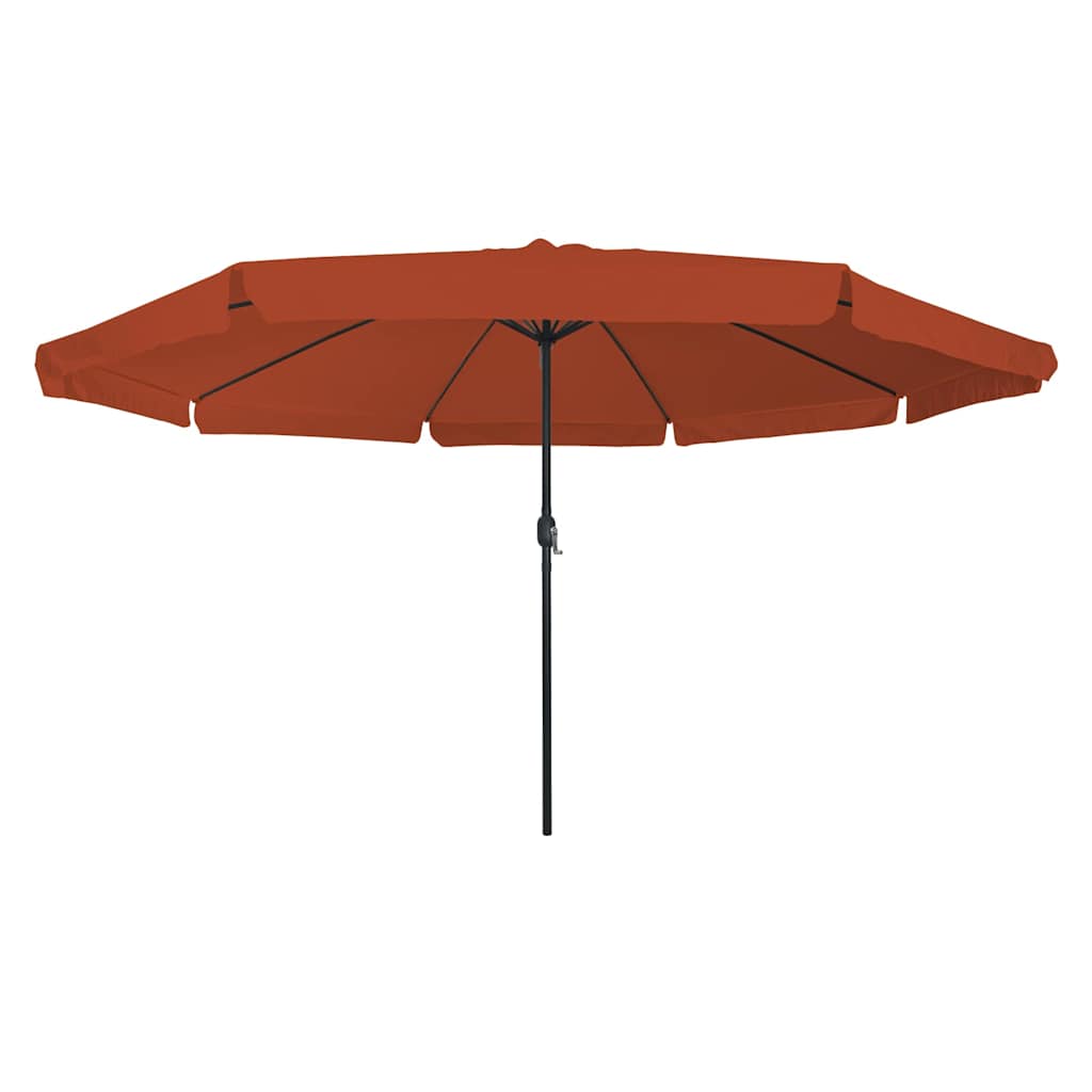 Garten-Sonnenschirm Sand 394 x 394 x 248 cm Polyester und Stahl