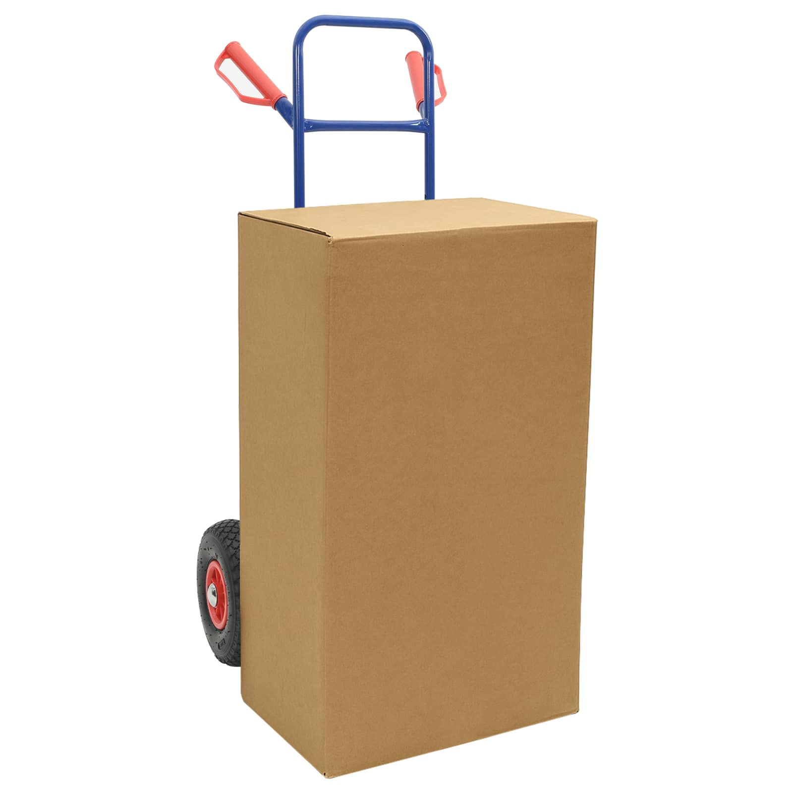 Erweiterbarer Handwagen Schwarz und Rot 57 x 46 x 113 cm Stahl