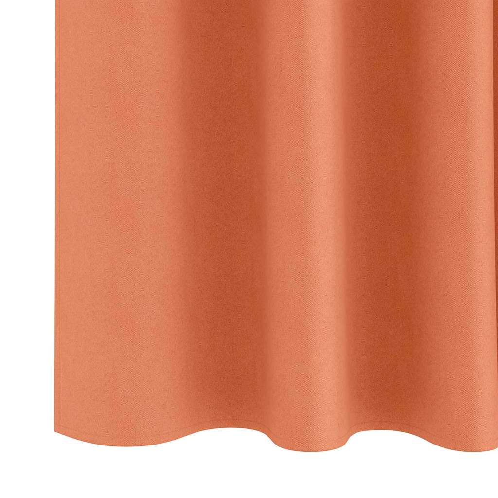 Verdunkelungs-Vorhänge mit Ringen 2 pcs Beige 140 x 140 cm