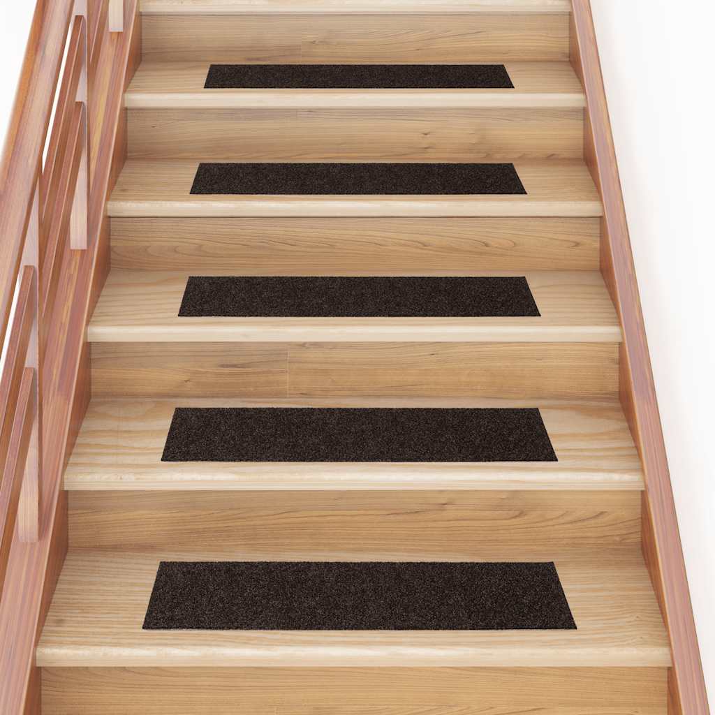 Stufenmatten Selbstklebend 15 Stk. 60x25 cm Hellbraun Rechteckig