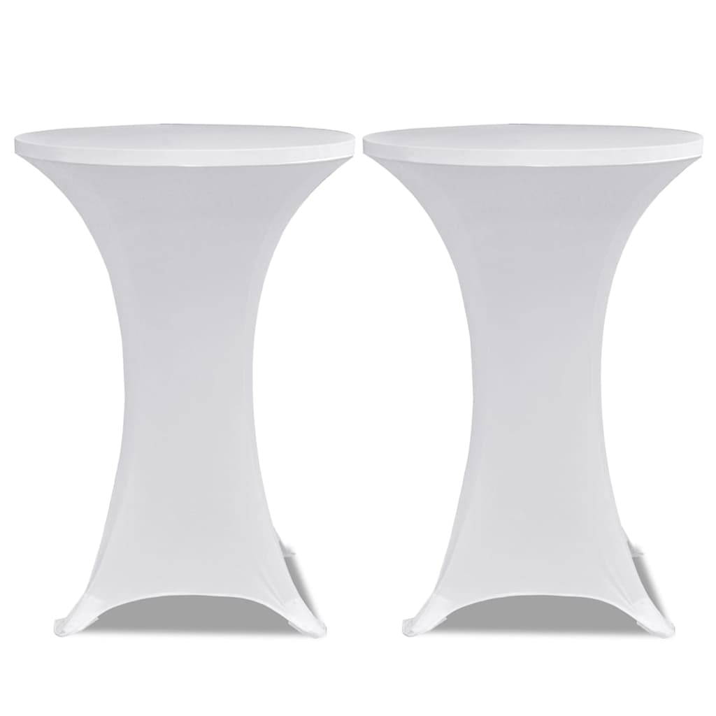 Tischhusse Stretchhusse 2 Stk 70 cm Anthrazit