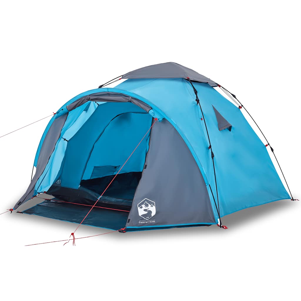 Kuppel-Campingzelt 3 Personen Grün Quick Release