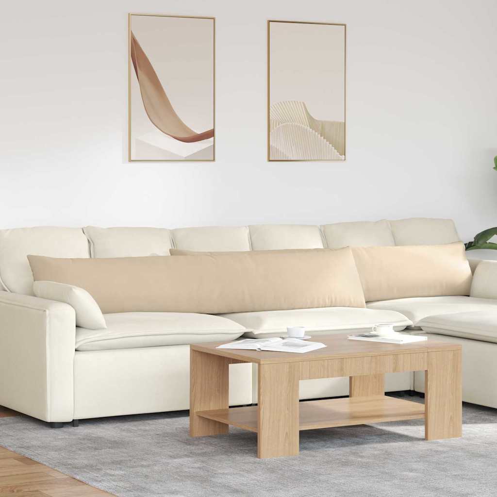 Sofakissen 2 Stück Taupe 50 x 30 cm Stoff