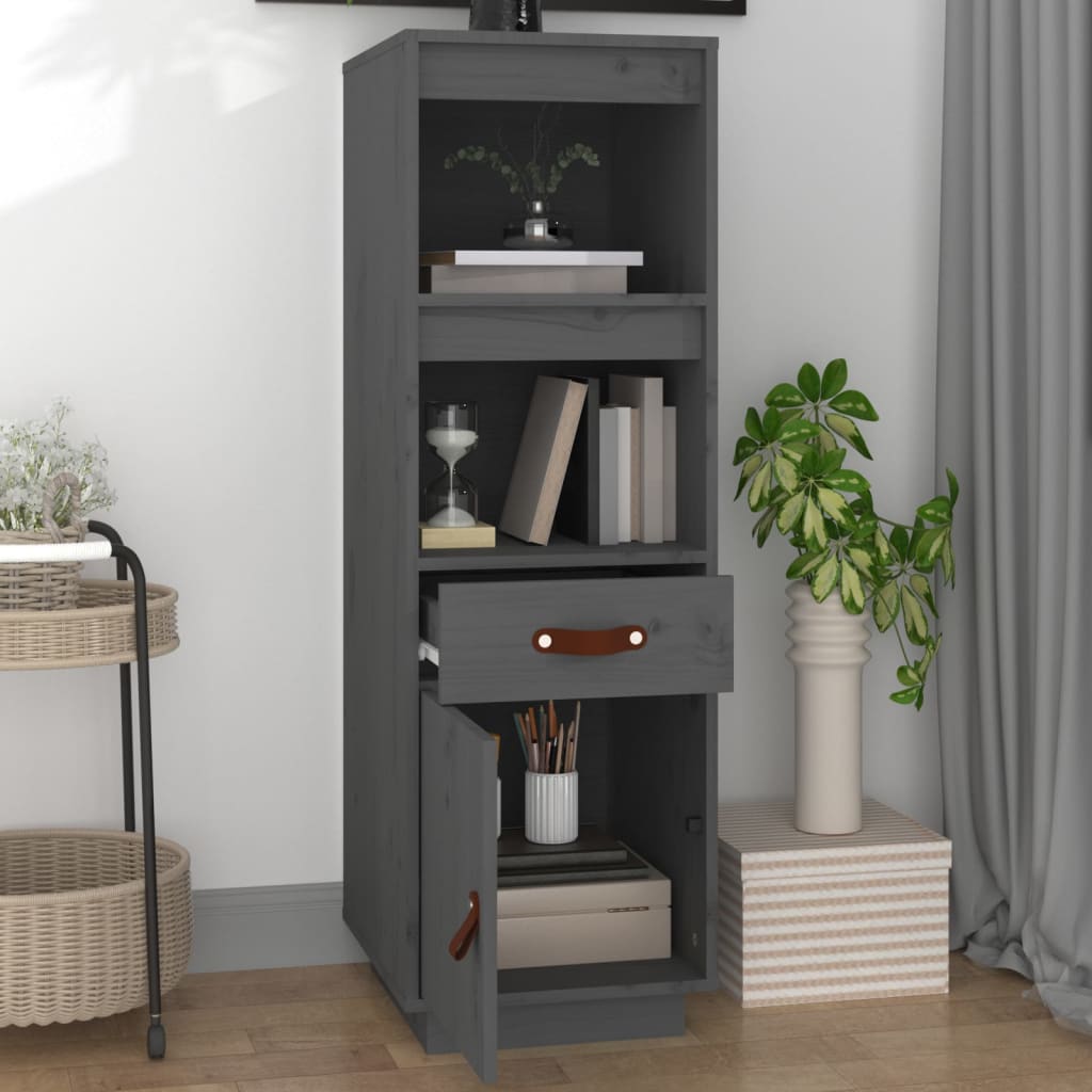 Highboard 34x40x108,5 cm Massivholz Kiefer