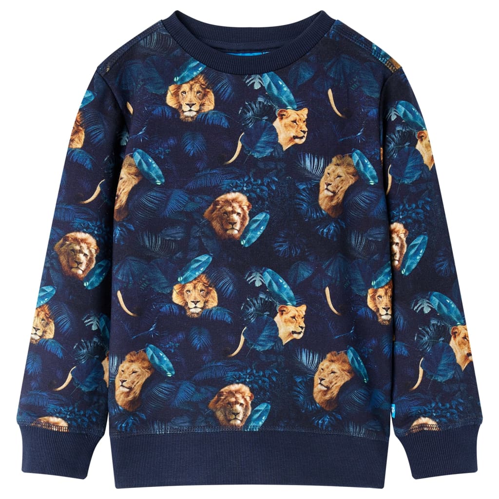 Kinder-Sweatshirt Marineblau 140