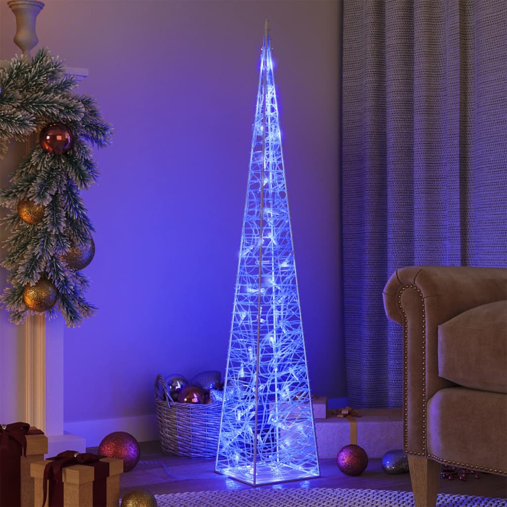 LED-Leuchtkegel Acryl Deko Mehrfarbig 90 cm