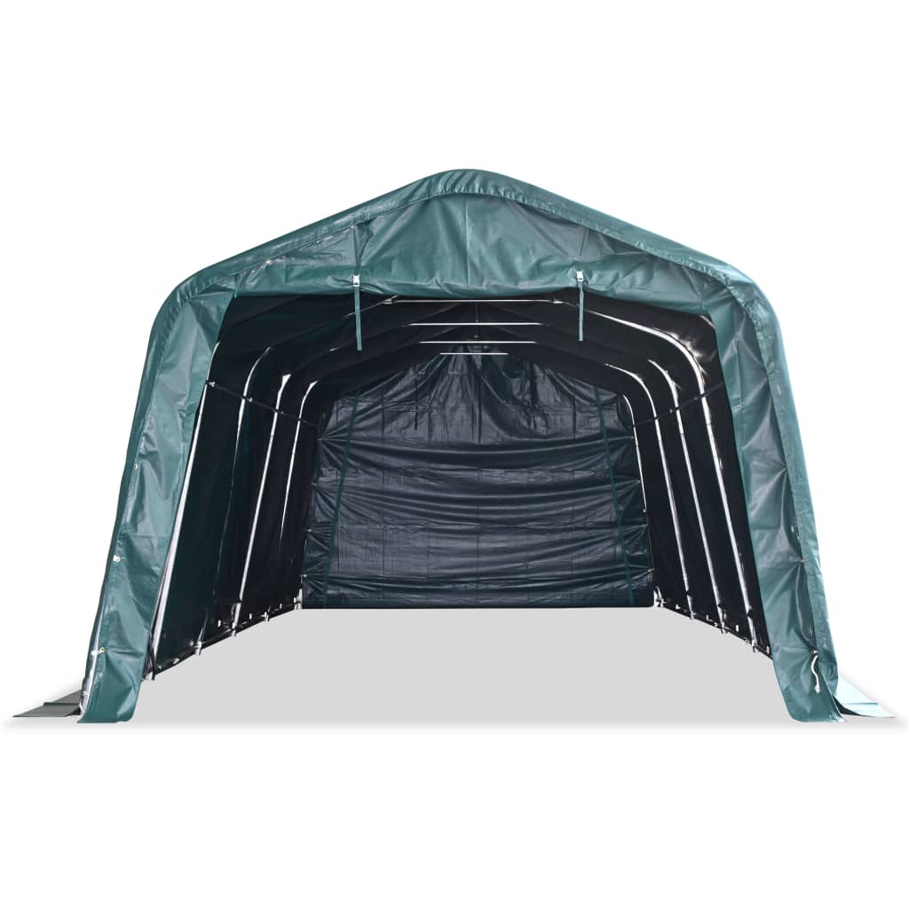 Weidezelt PVC 550 g/m² 3,3×3,2 m Dunkelgrün