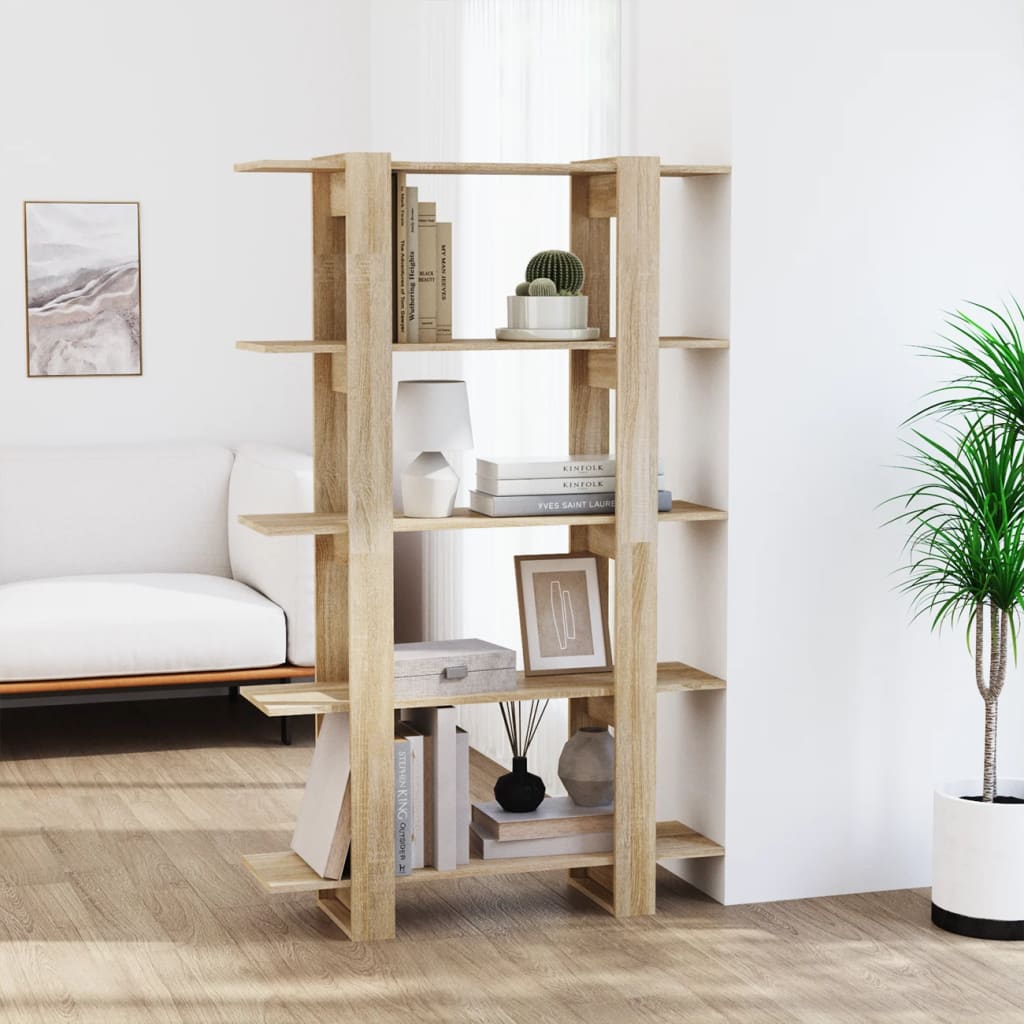 Bücherregal/Raumteiler Weiß 100×30×160 cm