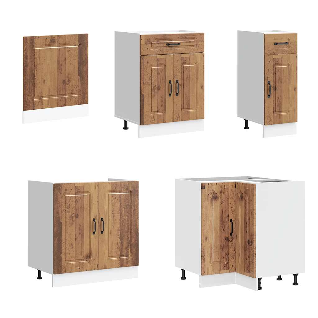 11-tlg. Küchenschrank-Set Kalmar Weiß Holzwerkstoff