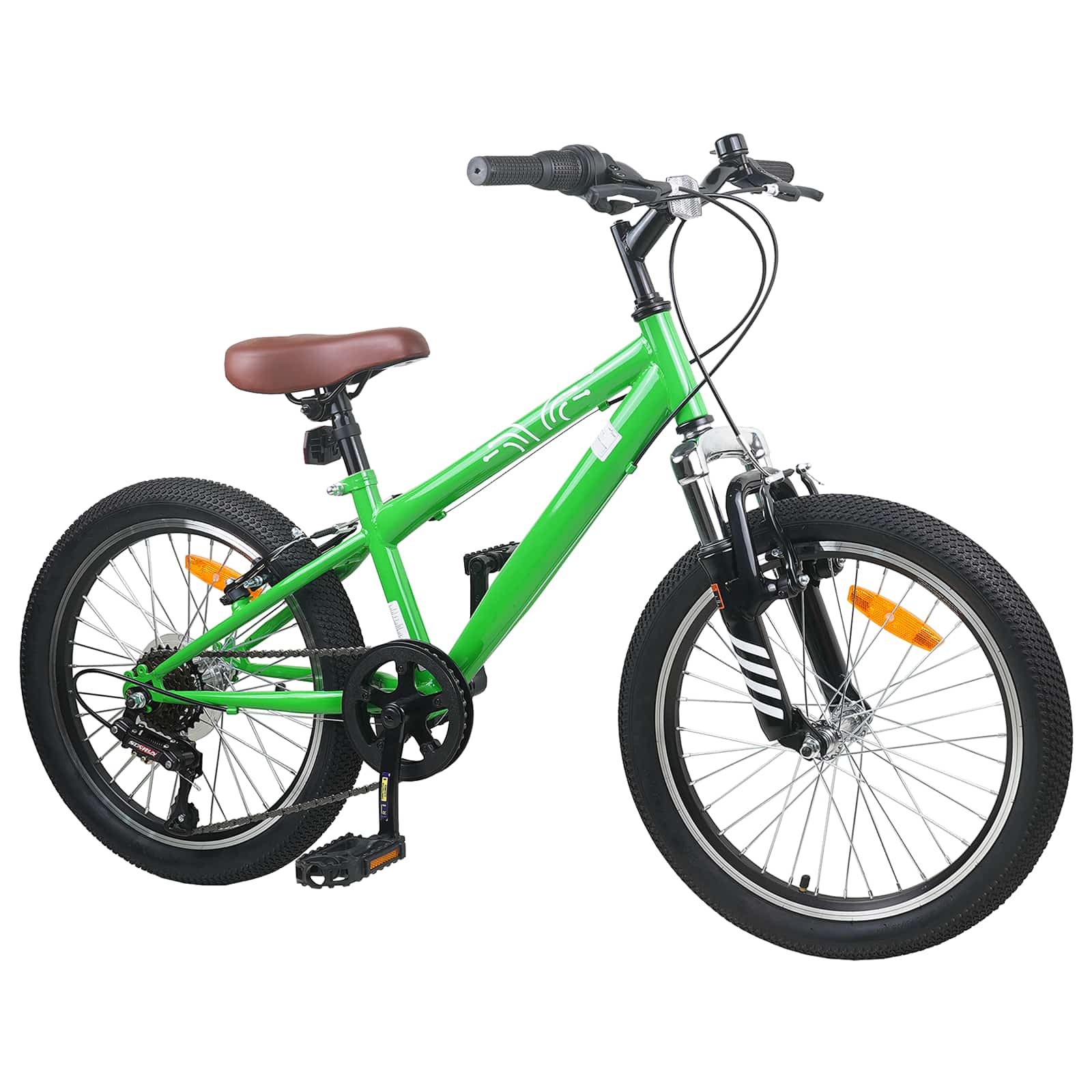 Mountainbike 20 Zoll 6-Geschwindigkeit für 5-8 Jahre alt Weiß
