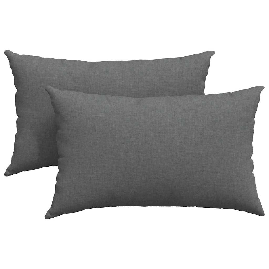 Sofakissen 2 pcs Hellgrau 50 x 30 cm Stoff