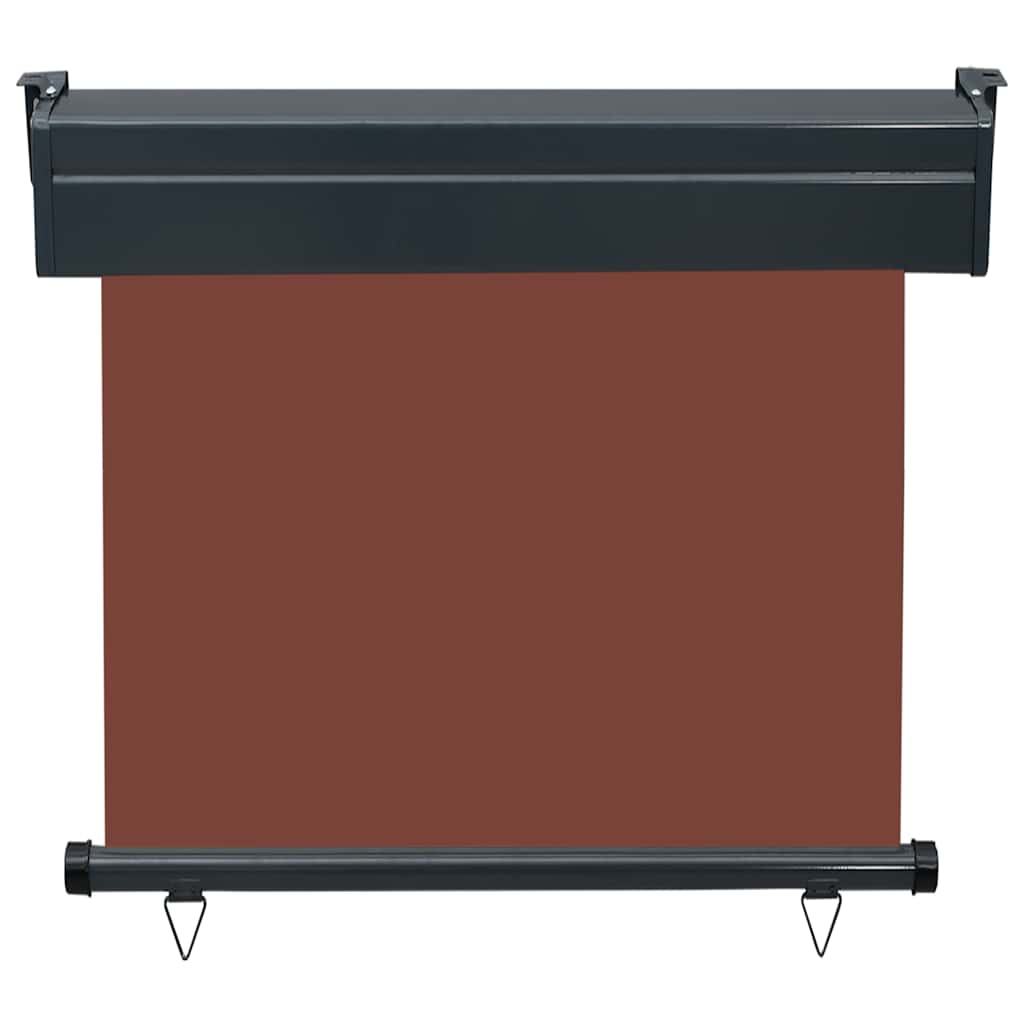Balkon Seitenmarkise 60 x 250 cm 100% Polyester Eisen Stahl