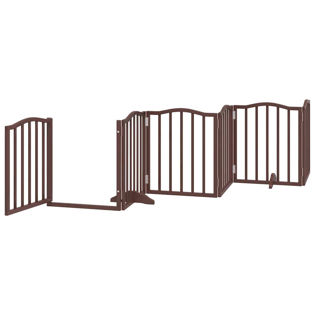 3-tlg. Hundetor Faltbar 150 cm Pappelholz
