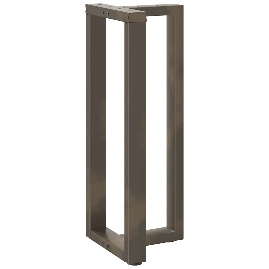 Couchtischbeine T-Form 2 Stk. Schwarz 30x25x(30-31) cm Stahl