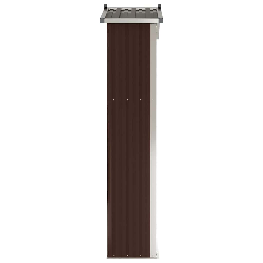 Gerätehaus Grün 116x45x175 cm Verzinkter Stahl