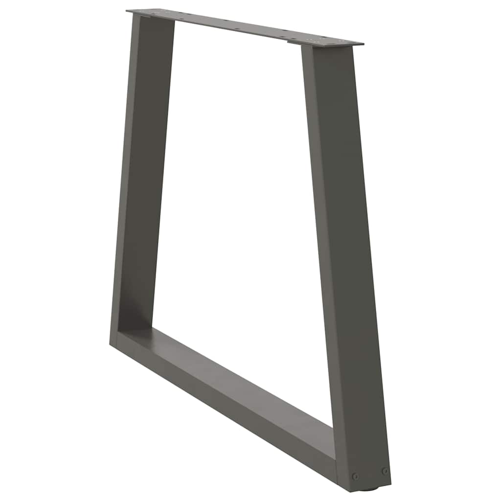 Couchtischbeine V-Form 2 Stück Schwarz 30x(30-31,3) cm Stahl