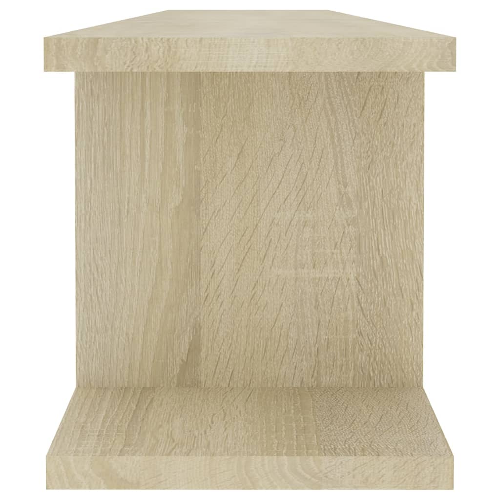 Wandregale 2 Stk. Weiß 75x18x20 cm Holzwerkstoff