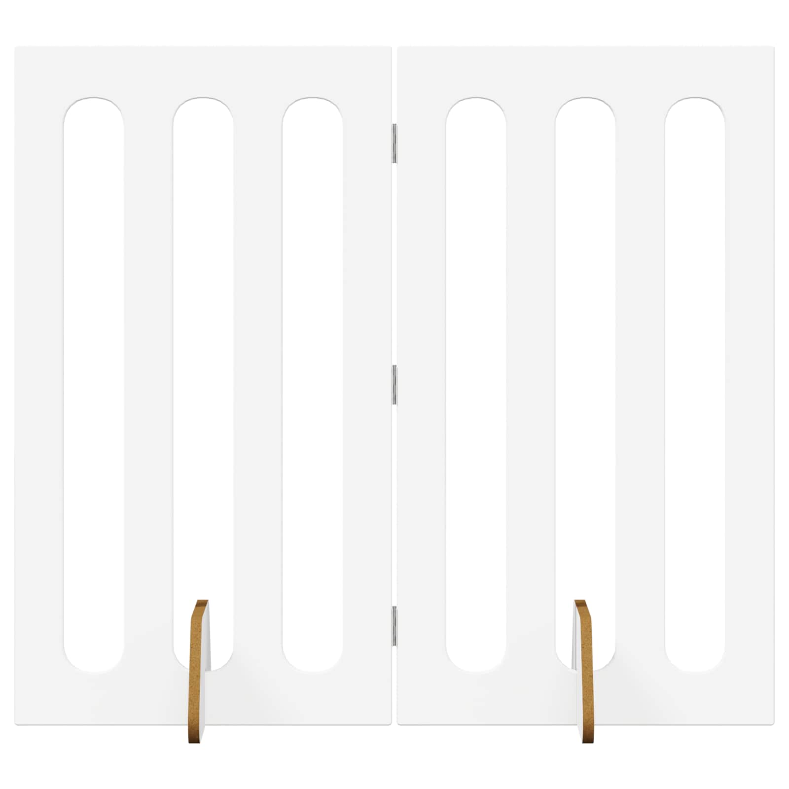 Faltbarer Haustierzaun 2 pcs Weiß 100,5 x 38 x 70 cm