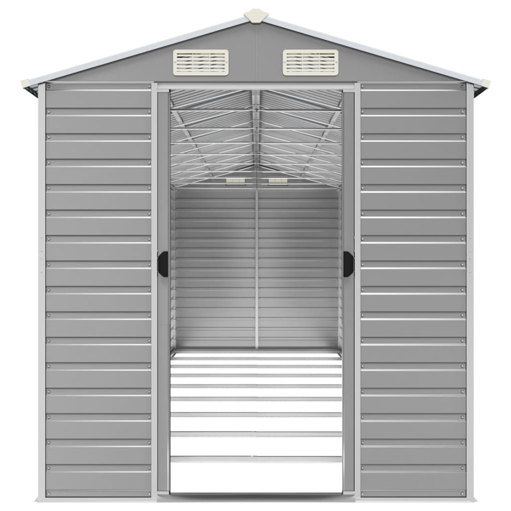 Gerätehaus Grün 191x130x198 cm Verzinkter Stahl